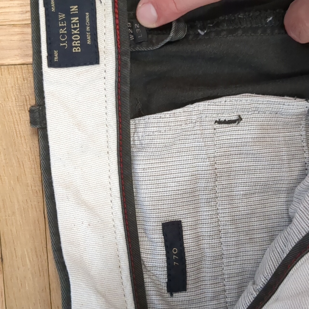 JCrew 770 Faded Black Chinos - Picture 2 of 3
